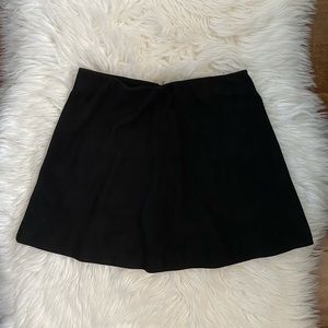 Brandy Melville Black Suede Mini Skirt